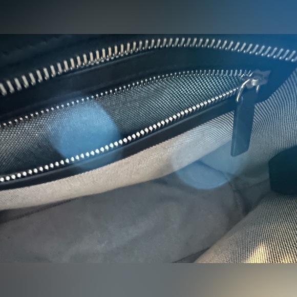 Alexander Wang Black Zip Top Logo Letters Dime Tote Bag - Picture 4 of 13